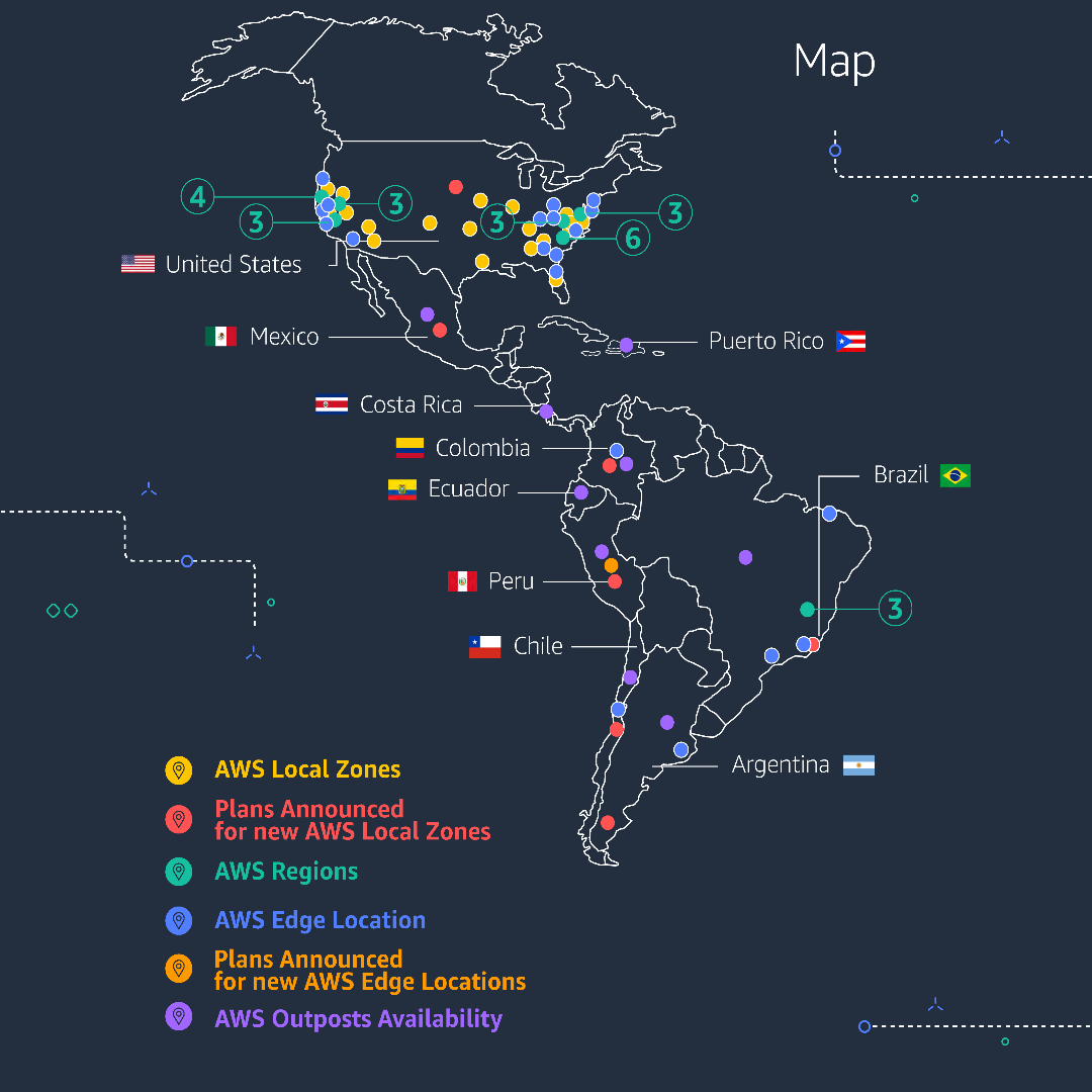 Differences between an AWS region, AWS edge location, and AWS ...